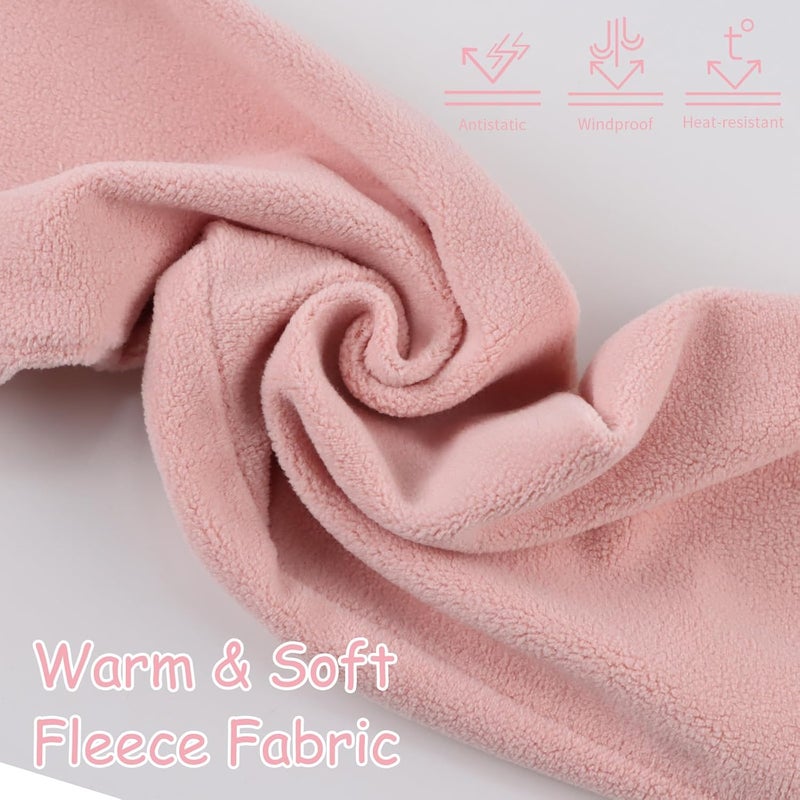 Zsedrut Toddler Winter Scarf Girls Fleece Neck Warmer Solid Color Warm Scarves - Image 3